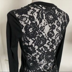 Theory Lace Sweater LG- never worn!